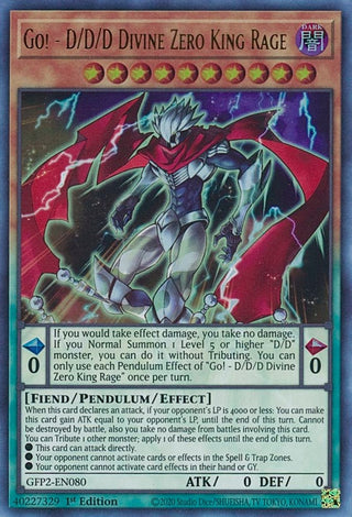Go! - D/D/D Divine Zero King Rage (2080) (GFP2) - YuGiOh Single