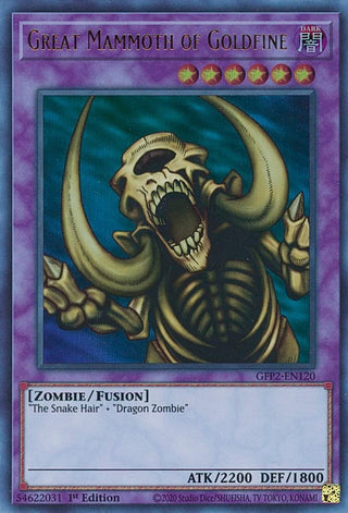 Great Mammoth of Goldfine (2120) (GFP2) - YuGiOh Single