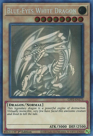 Blue-Eyes White Dragon (Ghost Rare) (2175) (GFP2) - YuGiOh Single