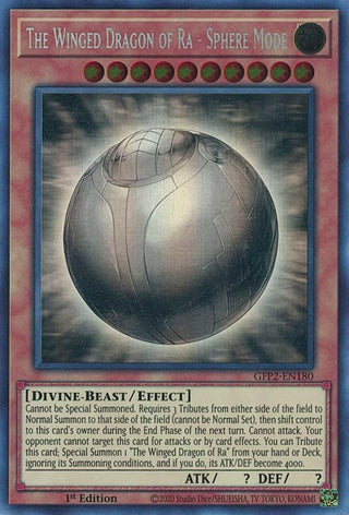 The Winged Dragon of Ra - Sphere Mode (Ghost Rare) (2180) (GFP2) - YuGiOh Single