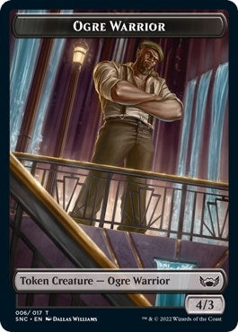Ogre Warrior // Rhino Warrior Double-sided Token (0) [SNC]