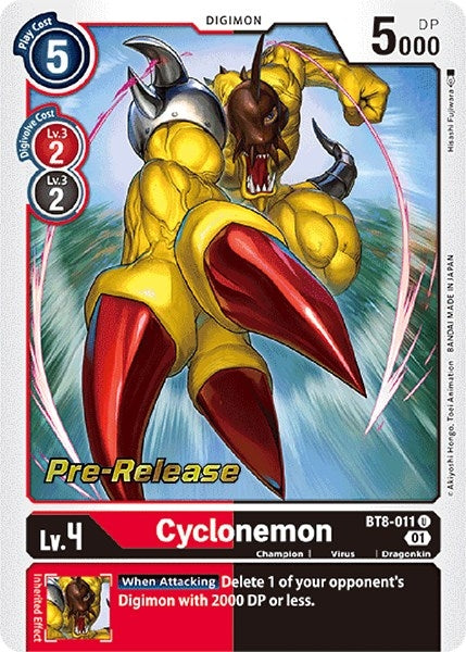 Cyclonemon (8011) [BT08_PR] - Digimon Card Game Single