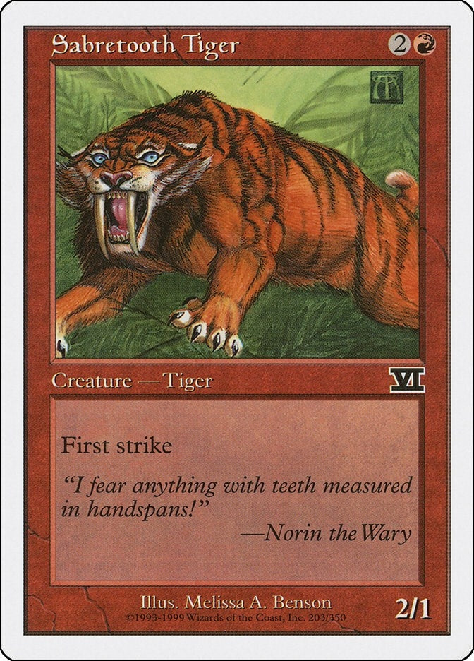 Sabretooth Tiger (203) [6ED] - MTG Single