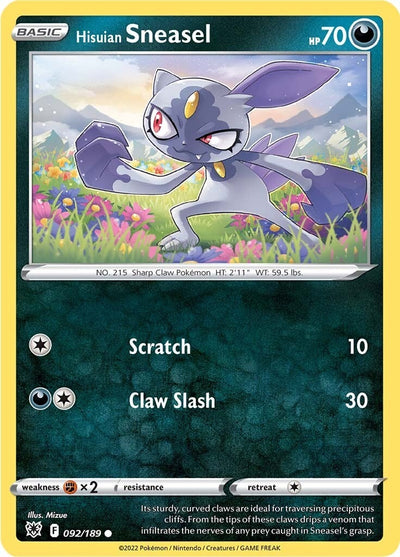 Hisuian Sneasel (092/189) (SWSH10)