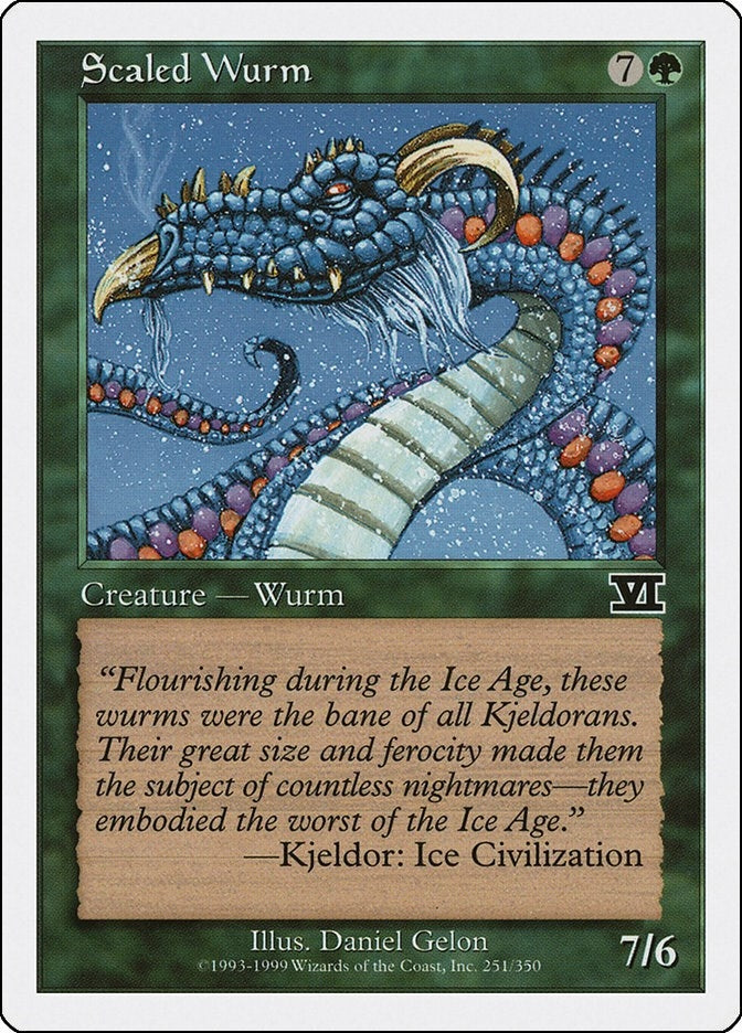 Scaled Wurm (251) [6ED] - MTG Single