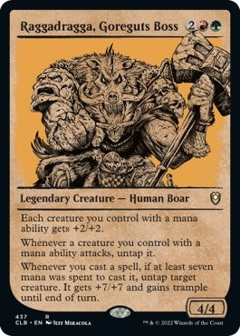 Raggadragga Goreguts Boss (Showcase) (437) [CLB] - MTG Single