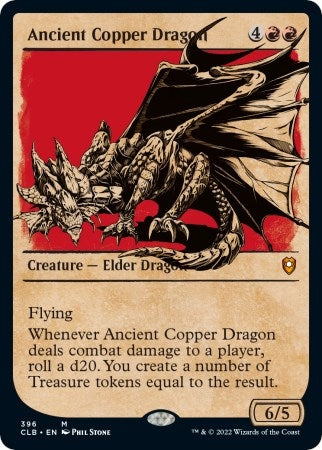 Ancient Copper Dragon (Showcase) (396) [CLB] - MTG Single