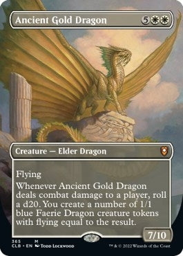 Ancient Gold Dragon (Borderless) (365) [CLB] - MTG Single