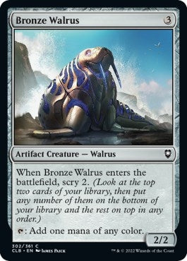 Bronze Walrus (302) [CLB] - MTG Single