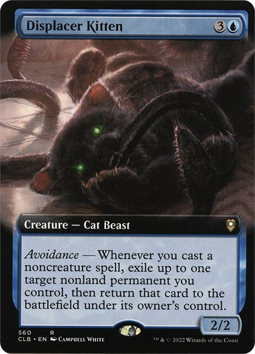 Displacer Kitten (Extended Art) (560) [CLB] - MTG Single