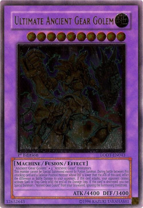 Ultimate Ancient Gear Golem (UTR) (43) (LODT) - YuGiOh Single