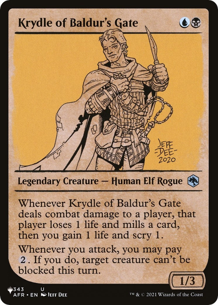 Krydle of Baldur’s Gate (Showcase) (343) [LIST] - MTG Single