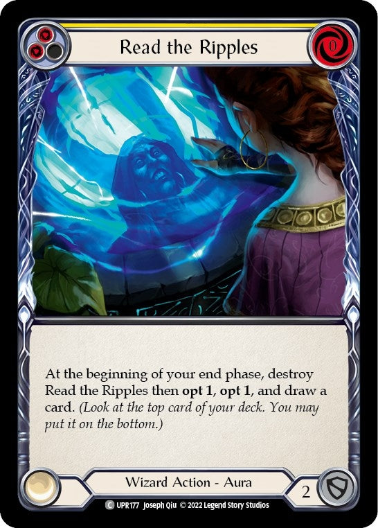 Read the Ripples (Yellow) (177) [UPR] - Flesh and Blood TCG Single