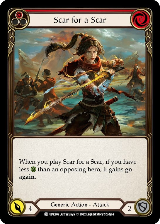 Scar for a Scar (Red) (209) [UPR] - Flesh and Blood TCG Single