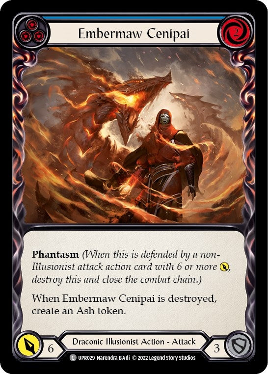 Embermaw Cenipai (Blue) (29) [UPR] - Flesh and Blood TCG Single