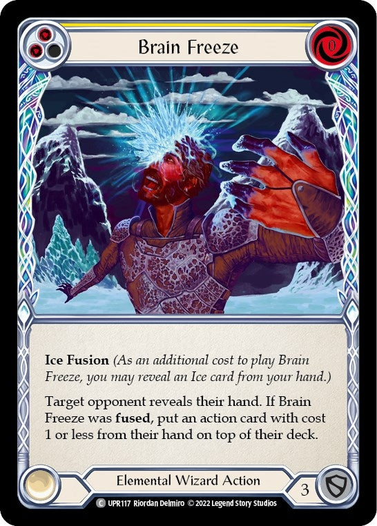 Brain Freeze (Yellow) (117) [UPR] - Flesh and Blood TCG Single