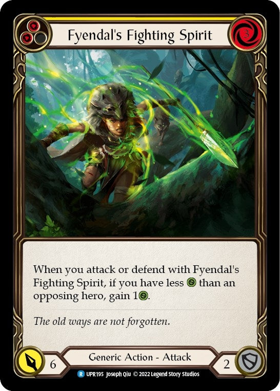 Fyendal’s Fighting Spirit (Yellow) (195) [UPR] - Flesh and Blood TCG Single