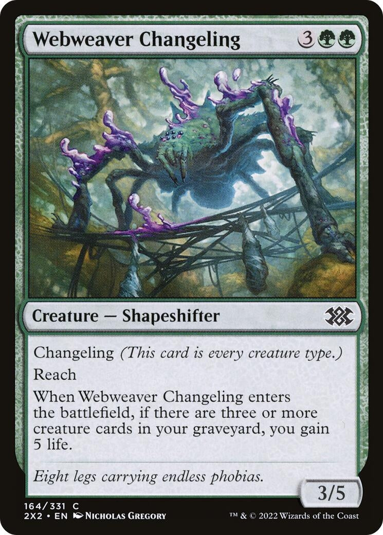 Webweaver Changeling (164) [2X2] - MTG Single