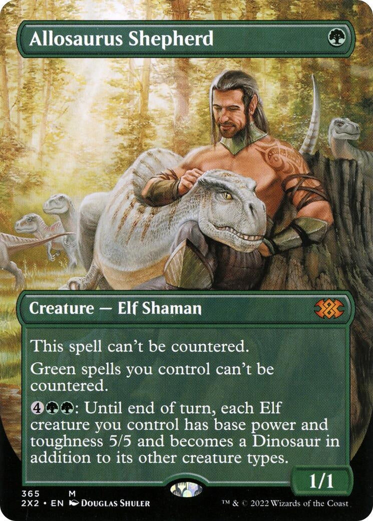 Allosaurus Shepherd (Borderless) (365) [2X2] - MTG Single