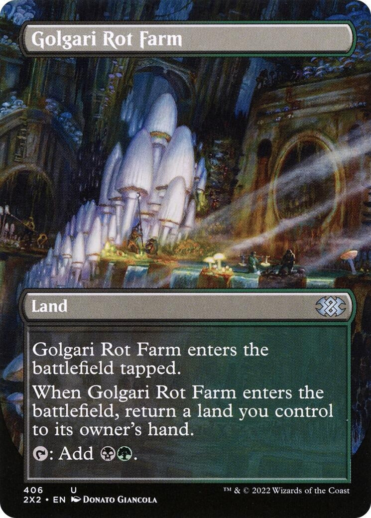 Golgari Rot Farm (Borderless) (406) [2X2] - MTG Single