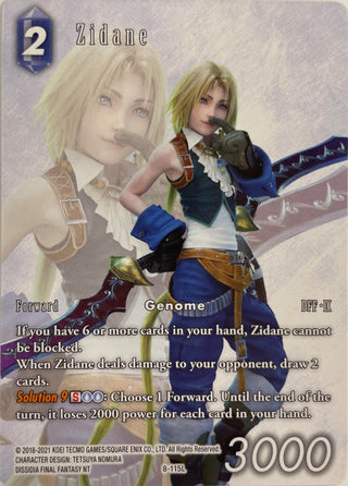 Zidane - 8-115L (Full Art) (8) [PR] - Final Fantasy TCG Single