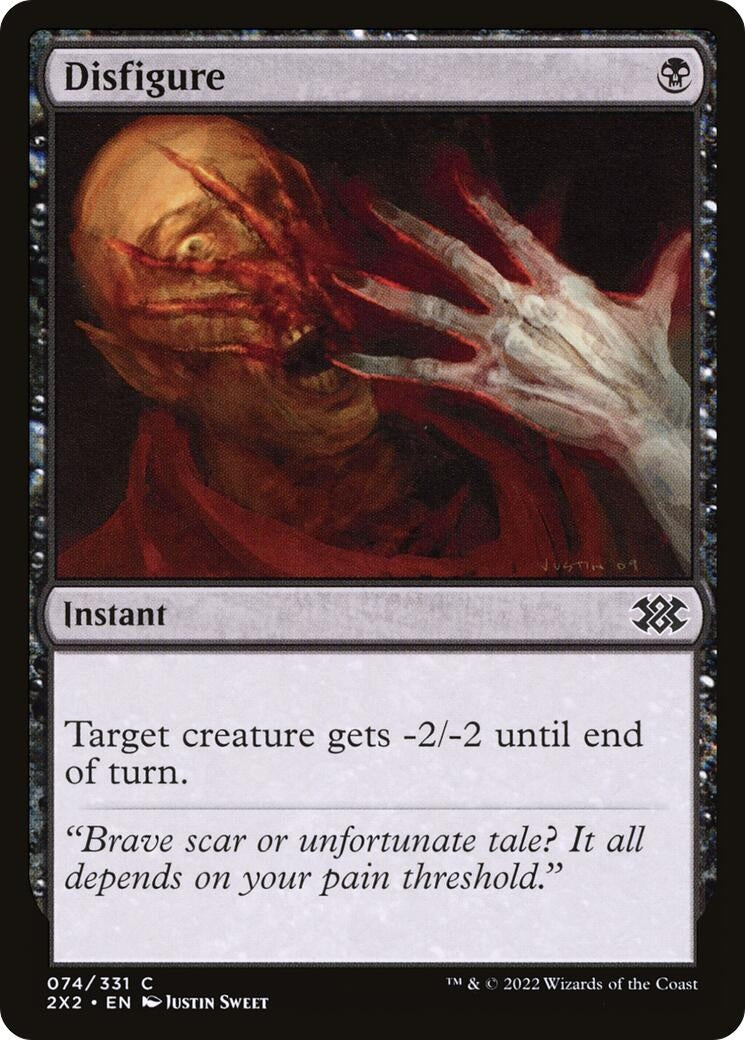 Disfigure (74) [2X2] - MTG Single