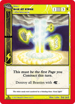 Blue Jet Strike (54) (UFOFE) - MetaZoo Single