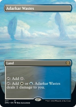 Adarkar Wastes (Borderless) (377) [DMU] - MTG Single