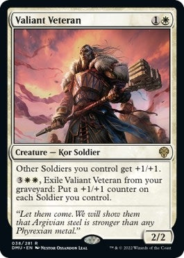 Valiant Veteran (38) [DMU] - MTG Single