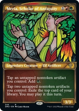 Meria, Scholar of Antiquity (Textured Foil) (346) [DMU]