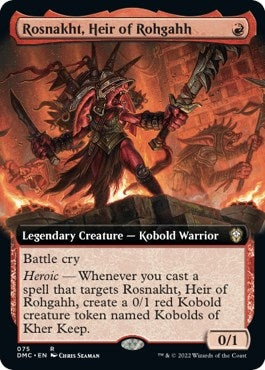 Rosnakht, Heir of Rohgahh (Extended Art) (75) [DMC]