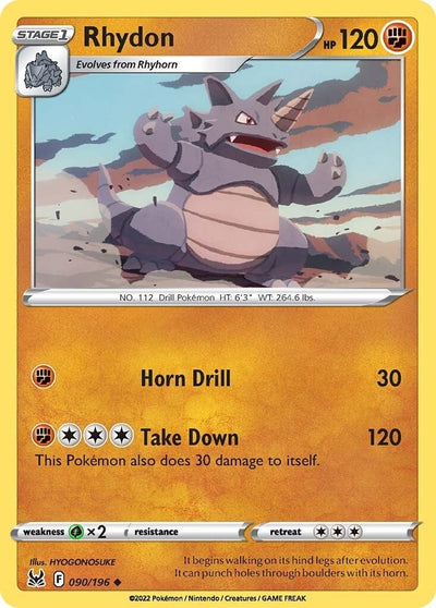 Rhydon (090/196) (SWSH11: Lost Origin)