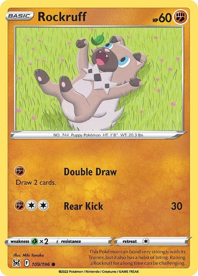 Rockruff (109/196) (SWSH11: Lost Origin)