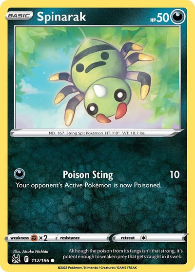 Spinarak (112/196) (SWSH11: Lost Origin)
