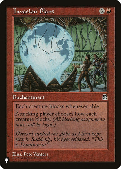 Invasion Plans [LIST]