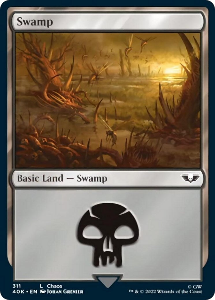 Swamp (311) (Surge Foil) (311) [40K] - MTG Single