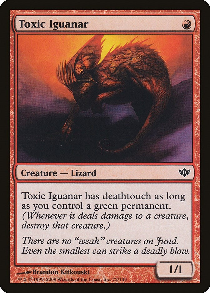 Toxic Iguanar (72) [CON] - MTG Single