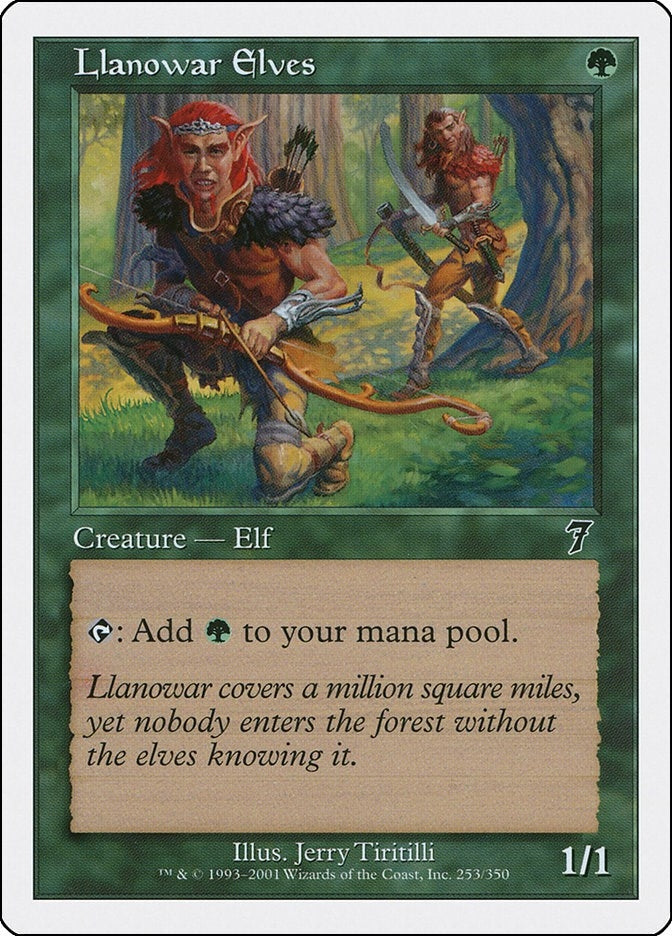 Llanowar Elves (253) [7ED] - MTG Single