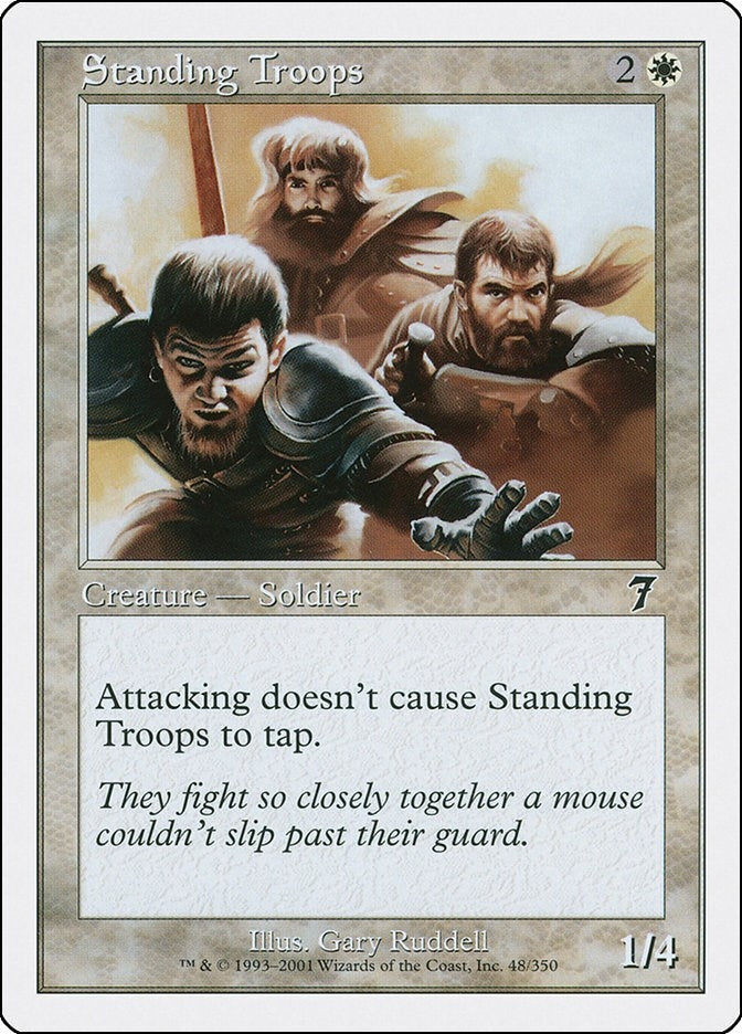 Standing Troops (48) [7ED] - MTG Single