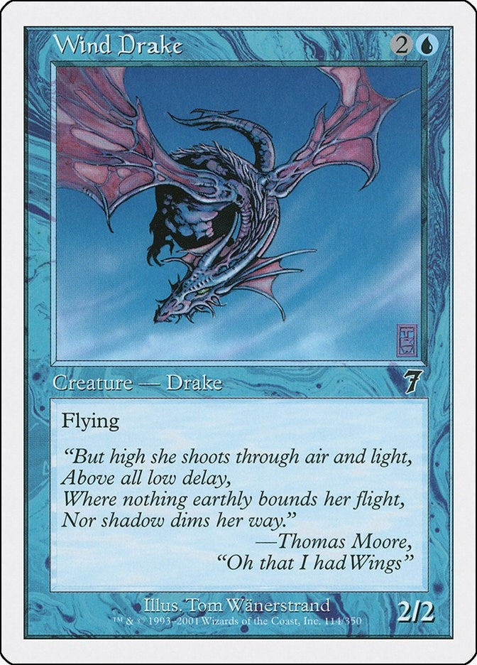 Wind Drake (114) [7ED] - MTG Single