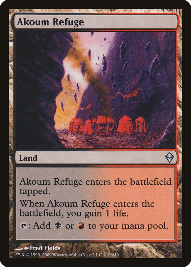 Akoum Refuge (210) [ZEN] - MTG Single