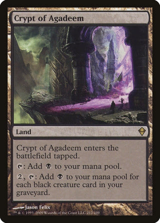 Crypt of Agadeem (212) [ZEN] - MTG Single