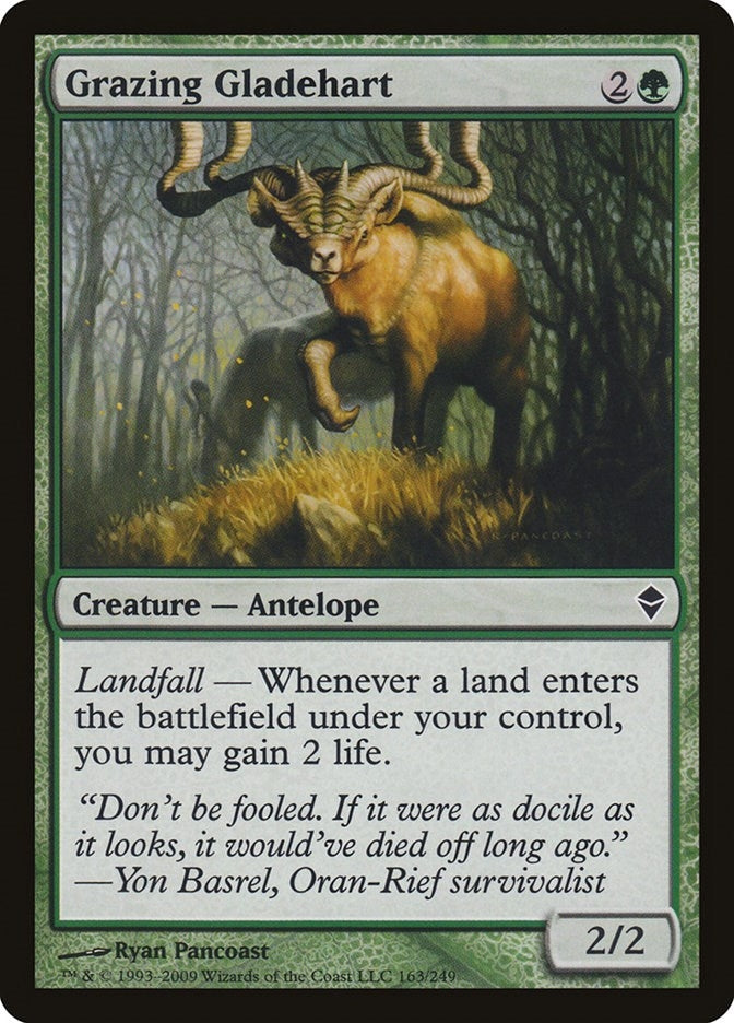 Grazing Gladehart (163) [ZEN] - MTG Single