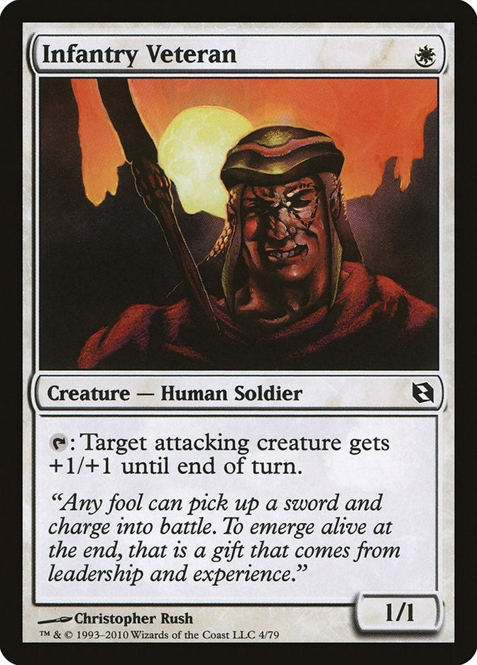 Infantry Veteran (4) [DDF] - MTG Single