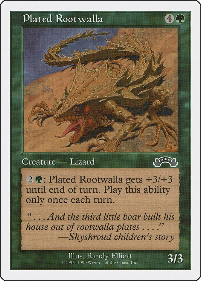 Plated Rootwalla [BRB] - MTG Single