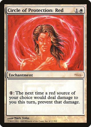 Circle of Protection: Red (8) [FNM] - MTG Single