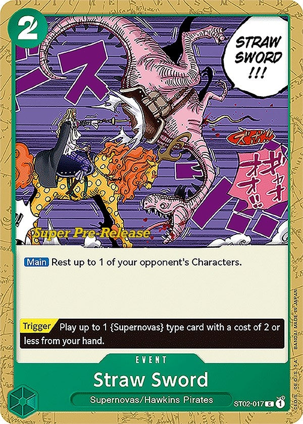 Straw Sword (2017) (ST-02 PRE) - One Piece Card Game Single