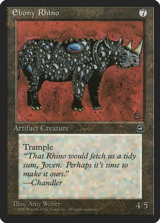 Ebony Rhino [HML] - MTG Single