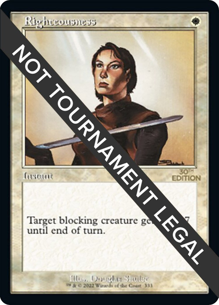 Righteousness (Retro Frame) (333) [30A] - MTG Single