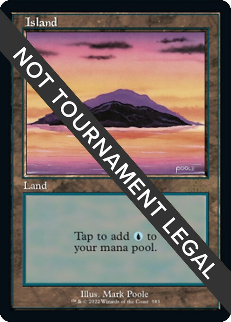 Island (583) (Retro Frame) (583) [30A] - MTG Single